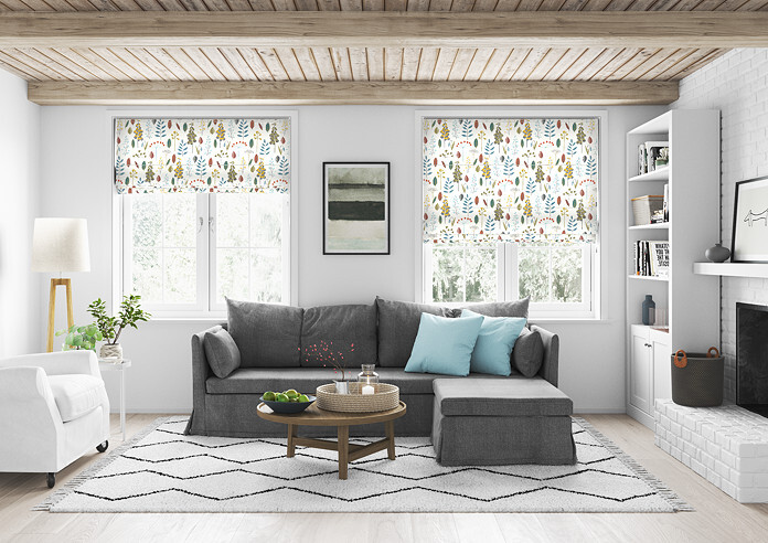 Amala, Teal - Twist&Fit Roman Blind - Image 5